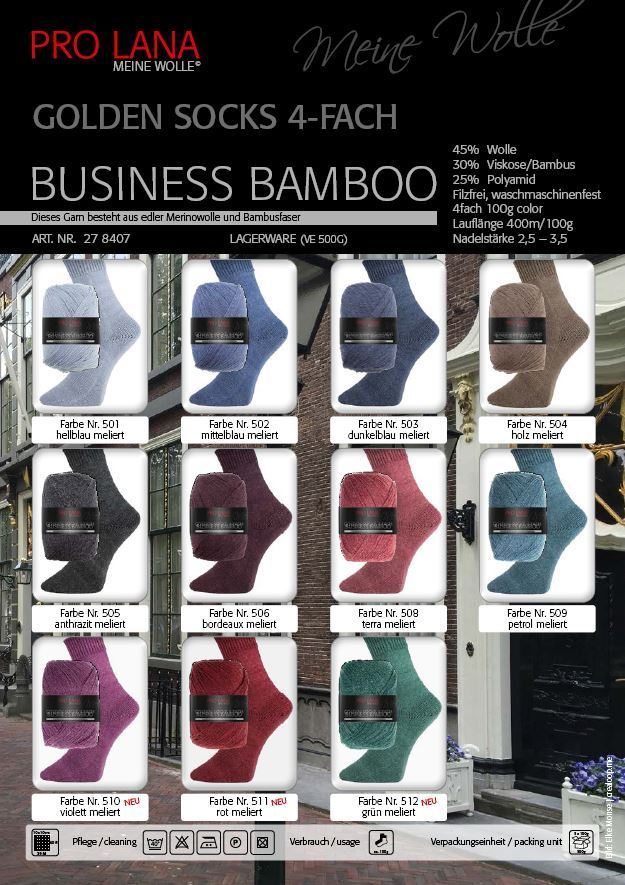 Pro Lana Goldon Socks Business Bamboo